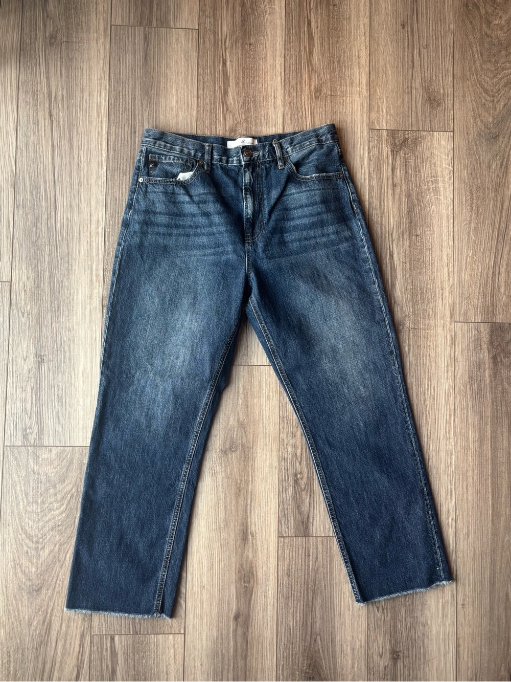 KanCan Women's Dark Blue Straight Jeans
